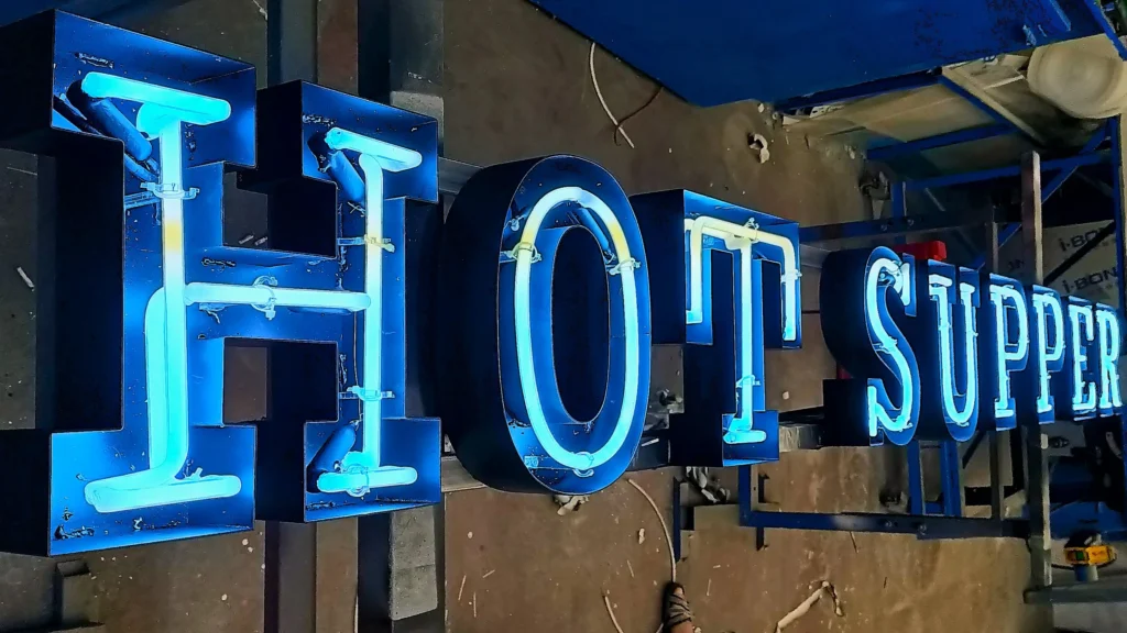 Letras con neón