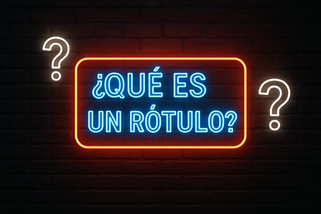 ¿Qué es un rótulo?